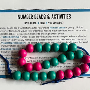 Number Sense Activity Cards and String Beads